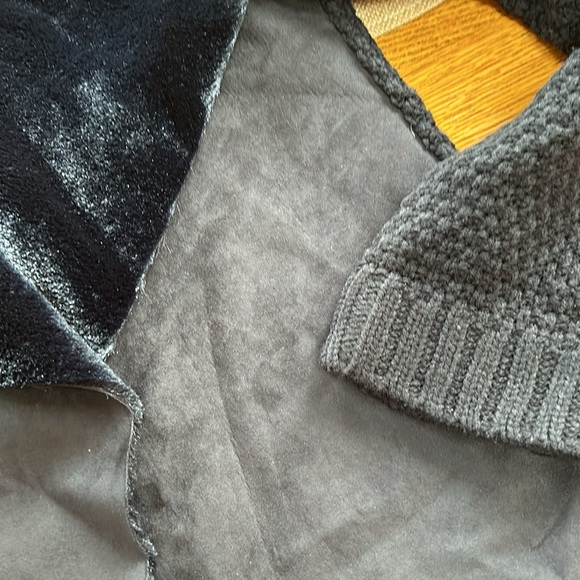 Melissa Paige black open front drape style cardigan.  Sweater back. Size XLP - Picture 4 of 10